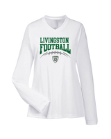 Livingston Lancers HS Football School Football - Womens Performance Longsleeve