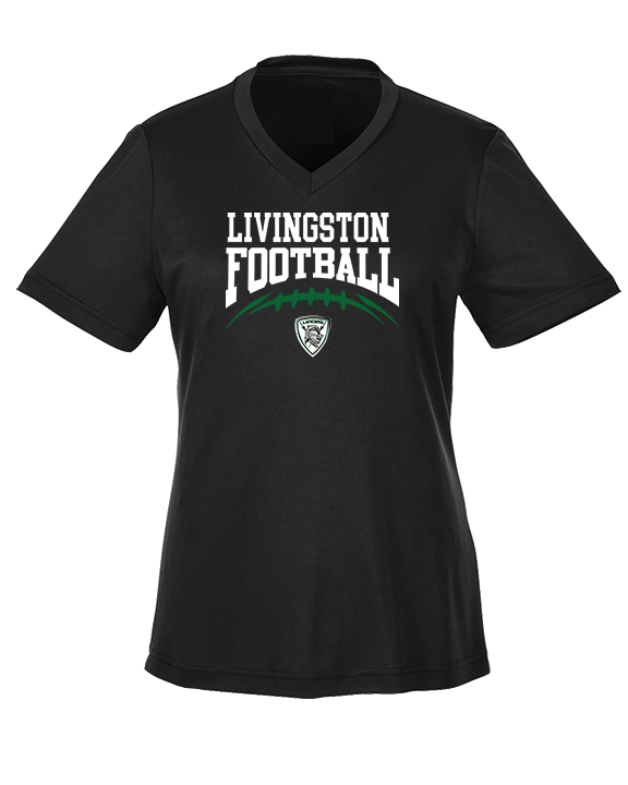 Livingston Lancers HS Football School Football - Womens Performance Shirt