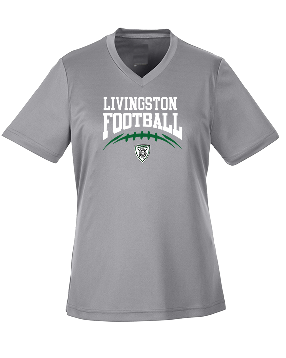 Livingston Lancers HS Football School Football - Womens Performance Shirt