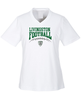 Livingston Lancers HS Football School Football - Womens Performance Shirt