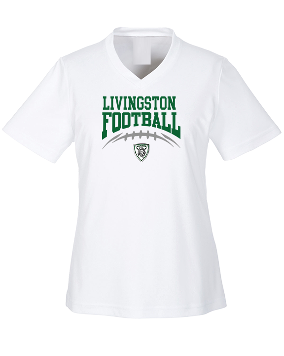 Livingston Lancers HS Football School Football - Womens Performance Shirt
