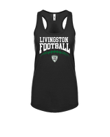 Livingston Lancers HS Football School Football - Womens Tank Top
