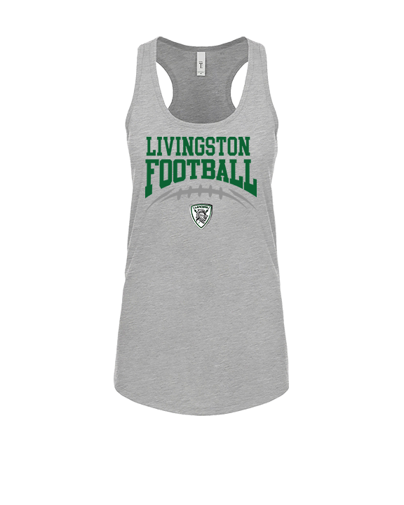 Livingston Lancers HS Football School Football - Womens Tank Top