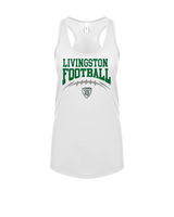 Livingston Lancers HS Football School Football - Womens Tank Top