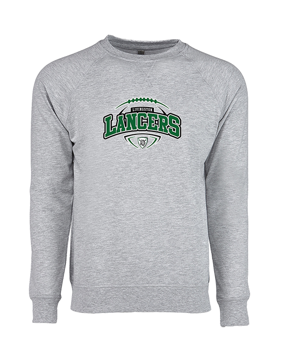 Livingston Lancers HS Football Toss - Crewneck Sweatshirt