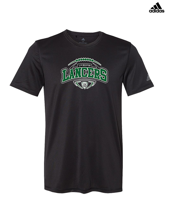 Livingston Lancers HS Football Toss - Mens Adidas Performance Shirt