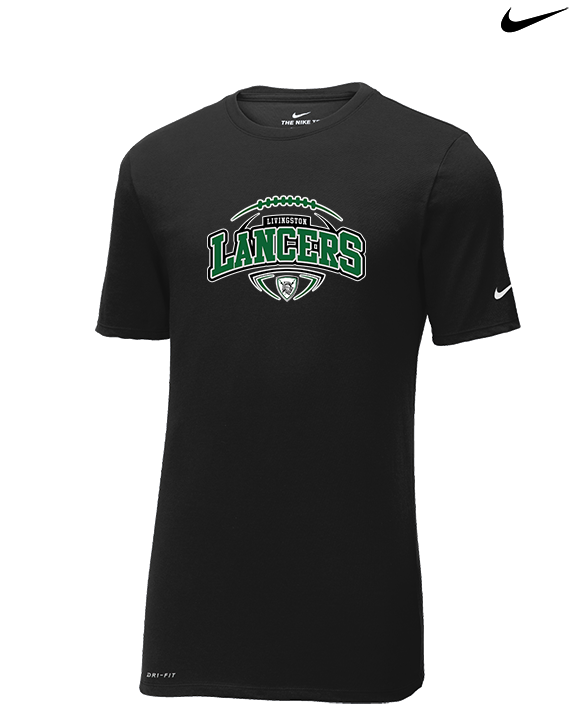 Livingston Lancers HS Football Toss - Mens Nike Cotton Poly Tee