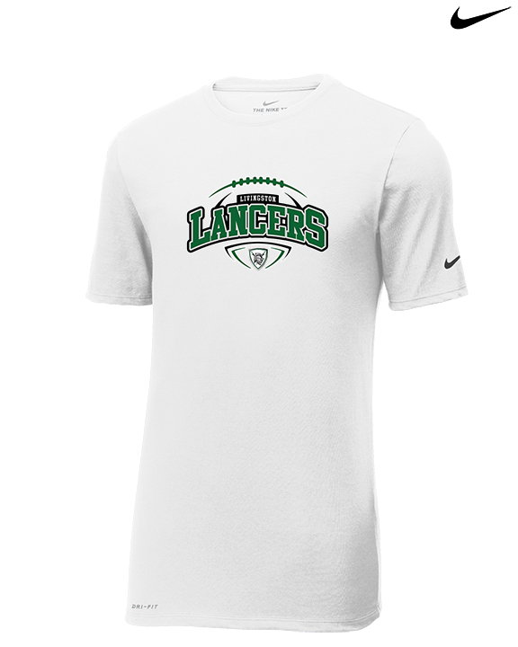 Livingston Lancers HS Football Toss - Mens Nike Cotton Poly Tee
