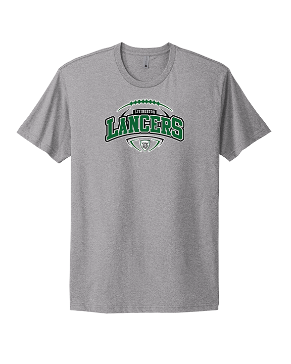 Livingston Lancers HS Football Toss - Mens Select Cotton T-Shirt