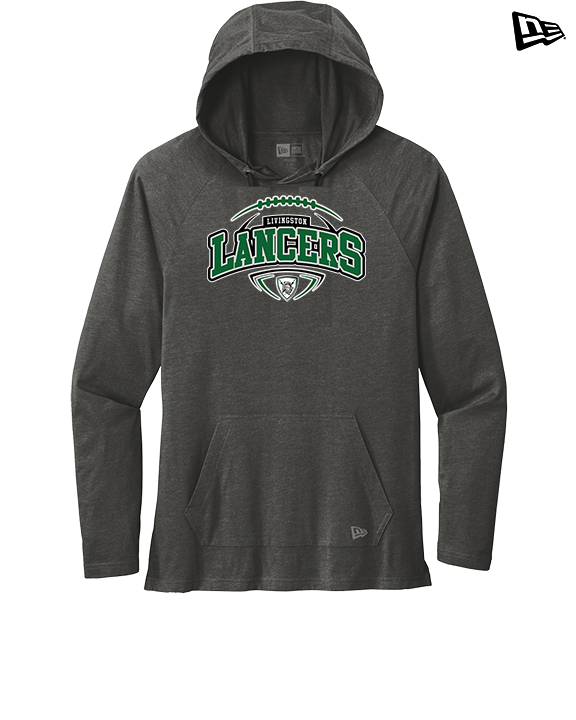 Livingston Lancers HS Football Toss - New Era Tri-Blend Hoodie