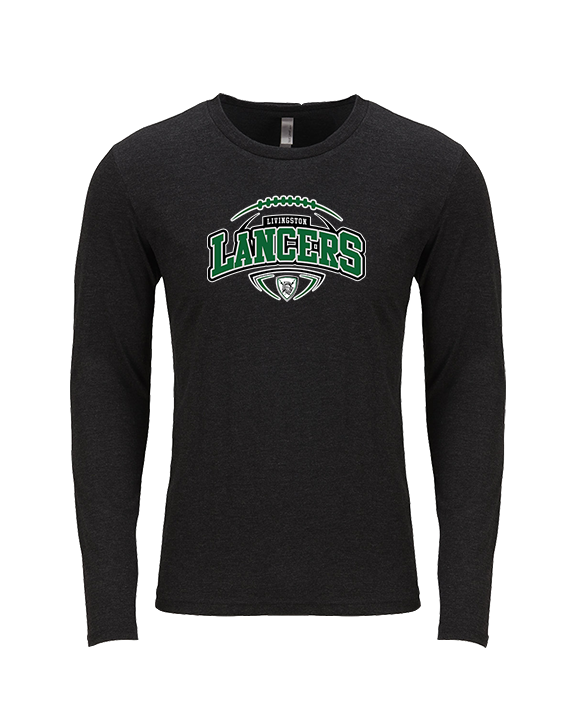 Livingston Lancers HS Football Toss - Tri-Blend Long Sleeve