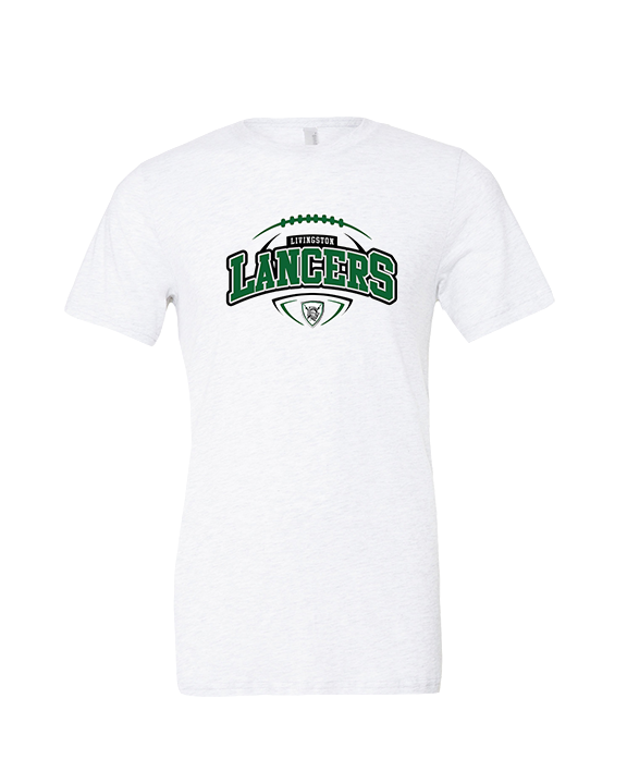 Livingston Lancers HS Football Toss - Tri-Blend Shirt