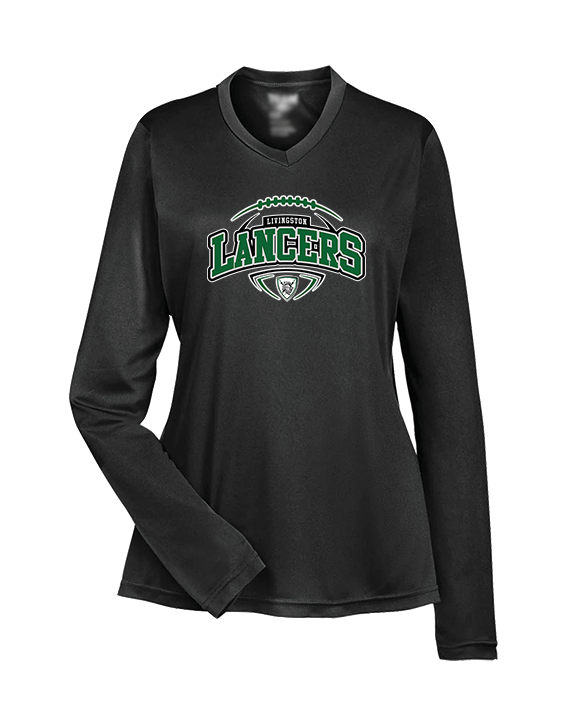 Livingston Lancers HS Football Toss - Womens Performance Longsleeve