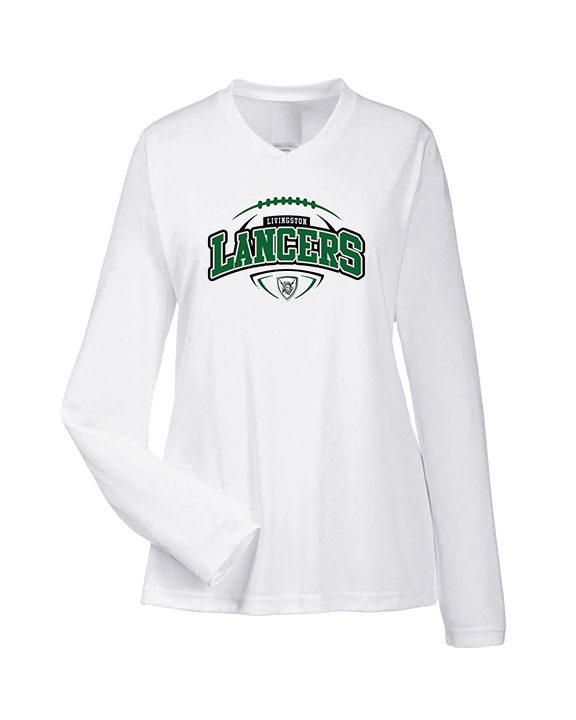 Livingston Lancers HS Football Toss - Womens Performance Longsleeve