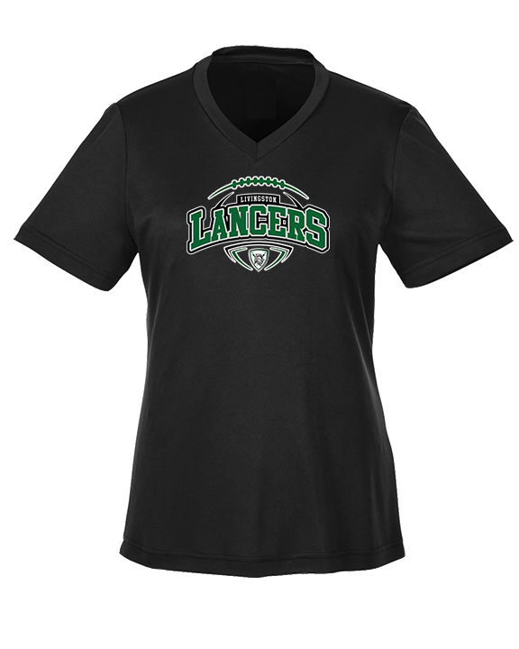 Livingston Lancers HS Football Toss - Womens Performance Shirt