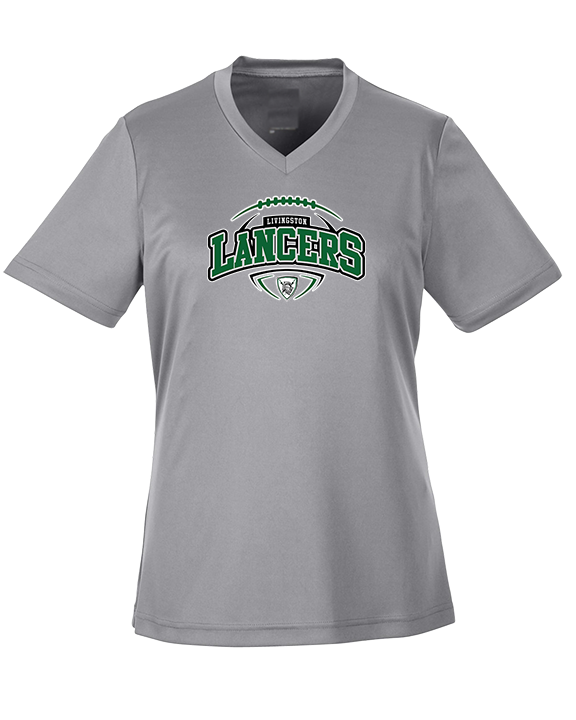 Livingston Lancers HS Football Toss - Womens Performance Shirt