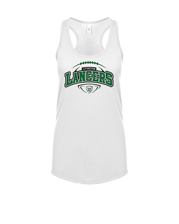 Livingston Lancers HS Football Toss - Womens Tank Top