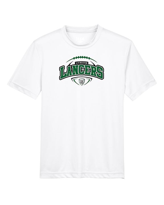 Livingston Lancers HS Football Toss - Youth Performance Shirt