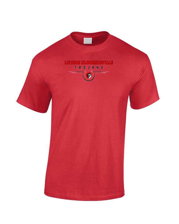 Livonia Clarenceville HS Football Design - Cotton T-Shirt