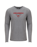 Livonia Clarenceville HS Football Design - Tri-Blend Long Sleeve
