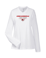 Livonia Clarenceville HS Football Design - Womens Performance Longsleeve