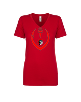 Livonia Clarenceville HS Football Full Football - Womens Vneck