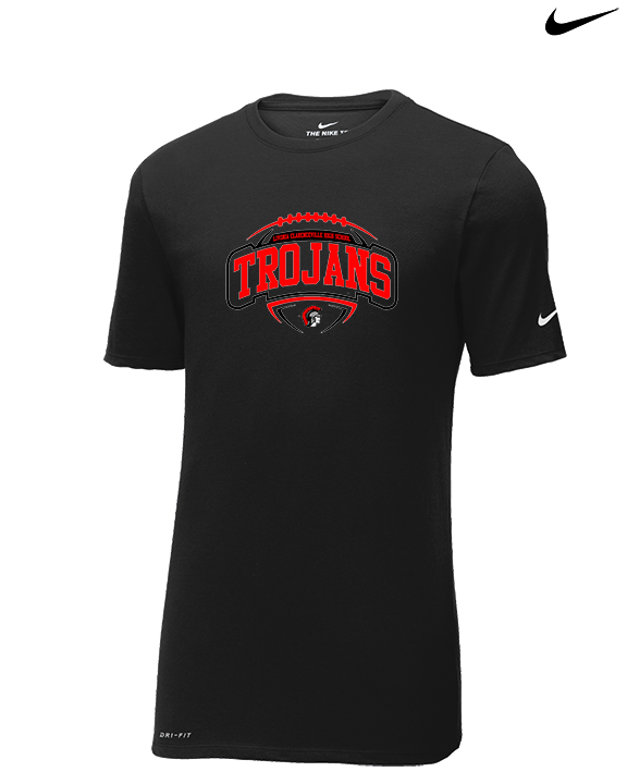 Livonia Clarenceville HS Football Toss - Mens Nike Cotton Poly Tee