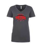 Livonia Clarenceville HS Football Toss - Womens Vneck