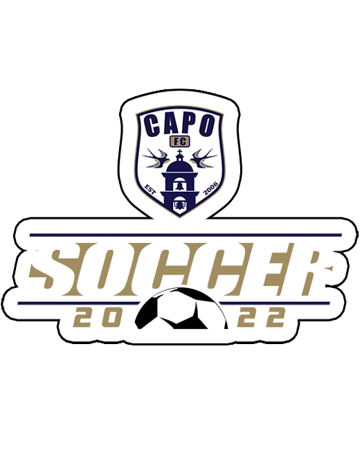 Capo FC Logo Soccer - 3M Gloss Die Cut Sticker