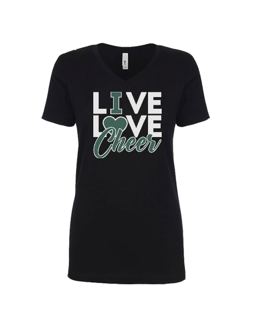 Delta Charter HS Live Love Cheer - Women’s V-Neck