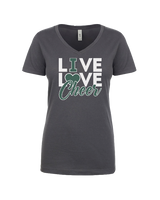 Delta Charter HS Live Love Cheer - Women’s V-Neck