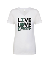 Delta Charter HS Live Love Cheer - Women’s V-Neck
