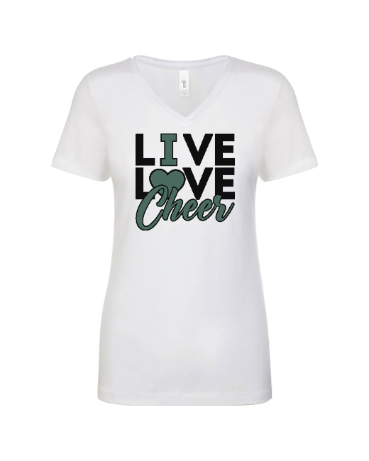 Delta Charter HS Live Love Cheer - Women’s V-Neck