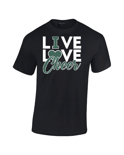 Delta Charter HS Live Love Cheer - Cotton T-Shirt