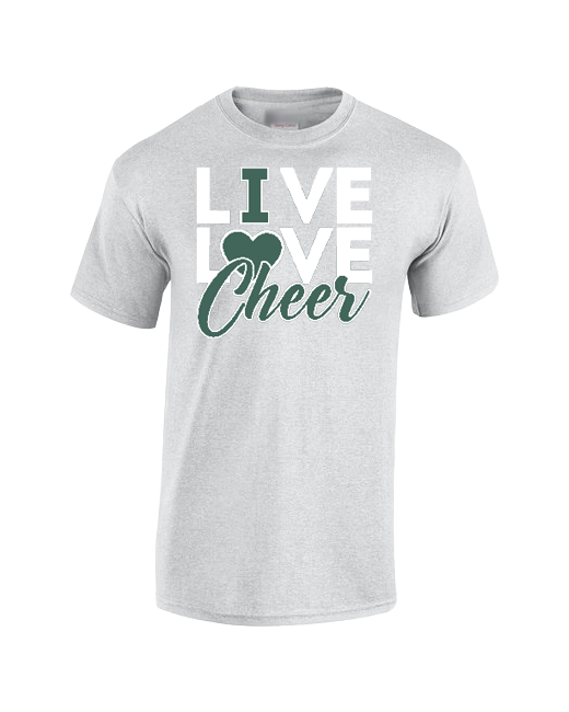 Delta Charter HS Live Love Cheer - Cotton T-Shirt