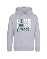 Delta Charter HS Live Love Cheer - Cotton Hoodie