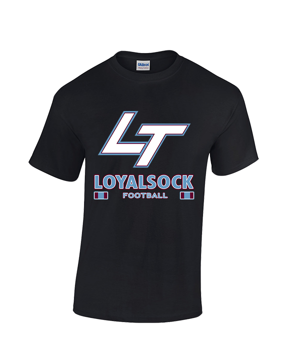 Loyalsock HS Football Stacked - Cotton T-Shirt