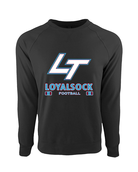 Loyalsock HS Football Stacked - Crewneck Sweatshirt