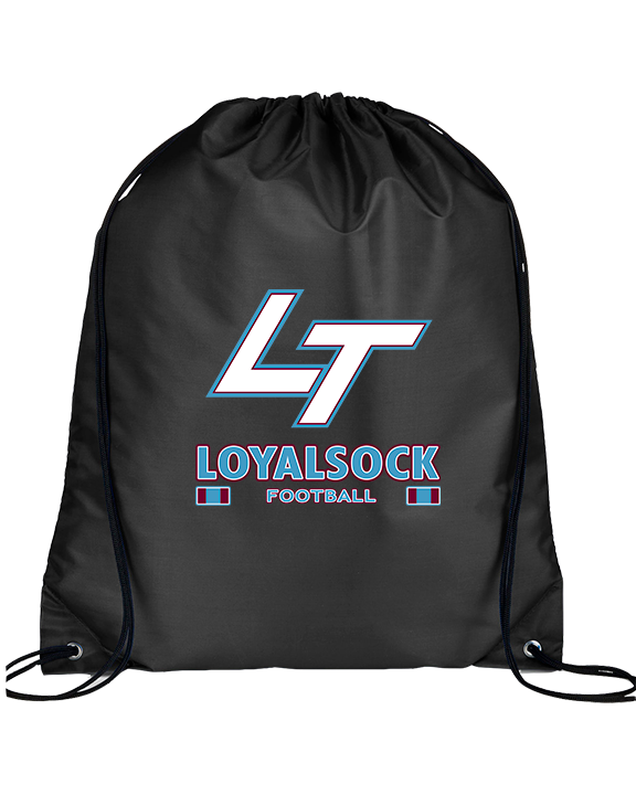 Loyalsock HS Football Stacked - Drawstring Bag