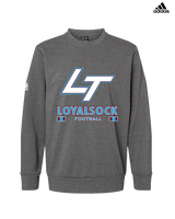 Loyalsock HS Football Stacked - Mens Adidas Crewneck