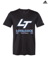 Loyalsock HS Football Stacked - Mens Adidas Performance Shirt