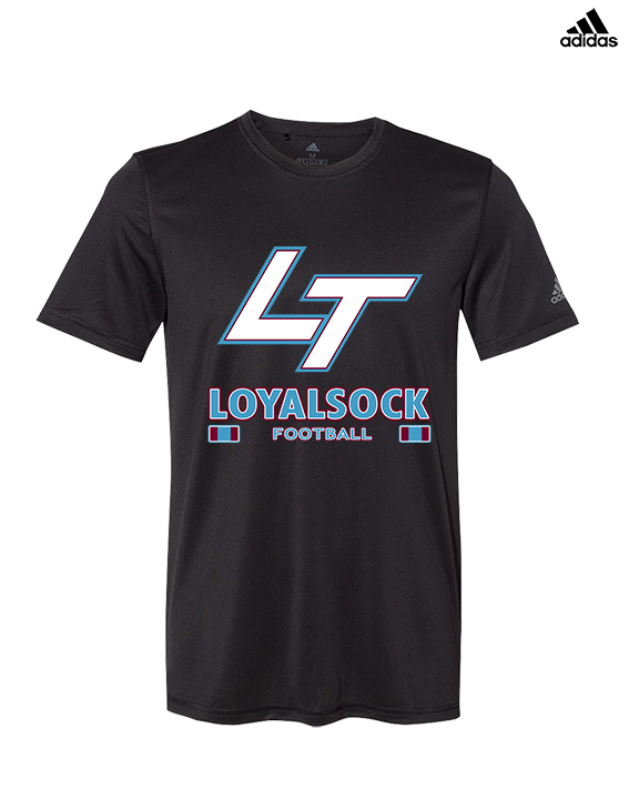 Loyalsock HS Football Stacked - Mens Adidas Performance Shirt