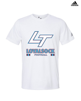 Loyalsock HS Football Stacked - Mens Adidas Performance Shirt