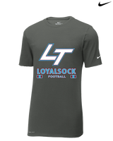 Loyalsock HS Football Stacked - Mens Nike Cotton Poly Tee