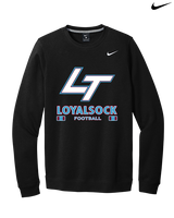 Loyalsock HS Football Stacked - Mens Nike Crewneck