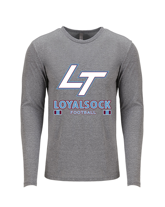 Loyalsock HS Football Stacked - Tri-Blend Long Sleeve
