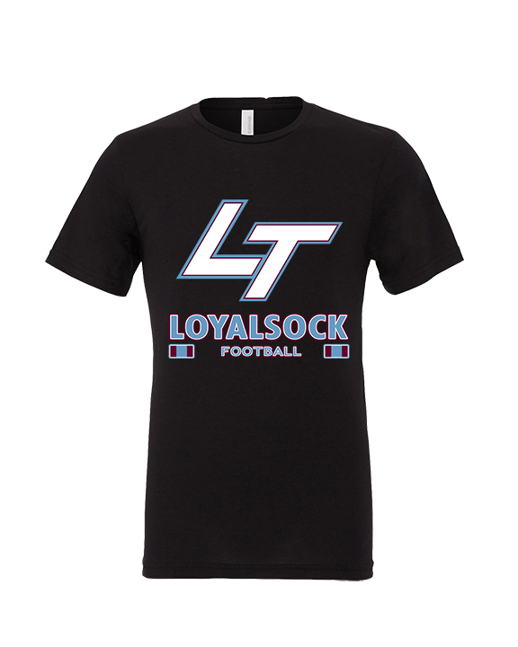 Loyalsock HS Football Stacked - Tri-Blend Shirt