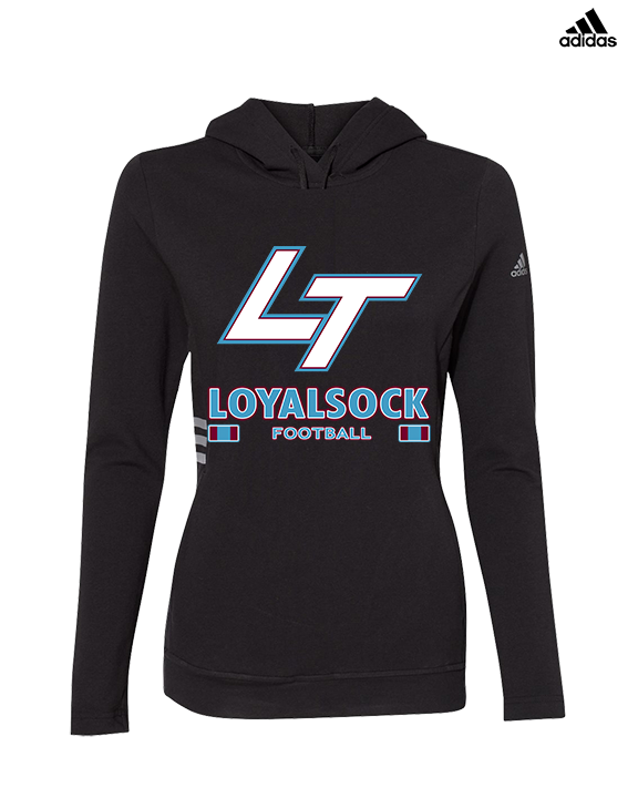 Loyalsock HS Football Stacked - Womens Adidas Hoodie