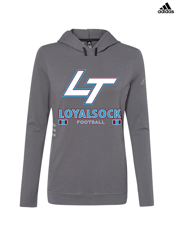 Loyalsock HS Football Stacked - Womens Adidas Hoodie