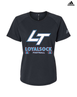 Loyalsock HS Football Stacked - Womens Adidas Performance Shirt